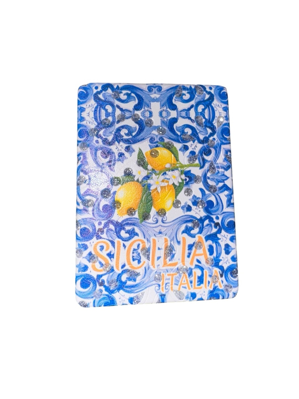 Sicilia Italia Decorative Lemon Compact Mirror